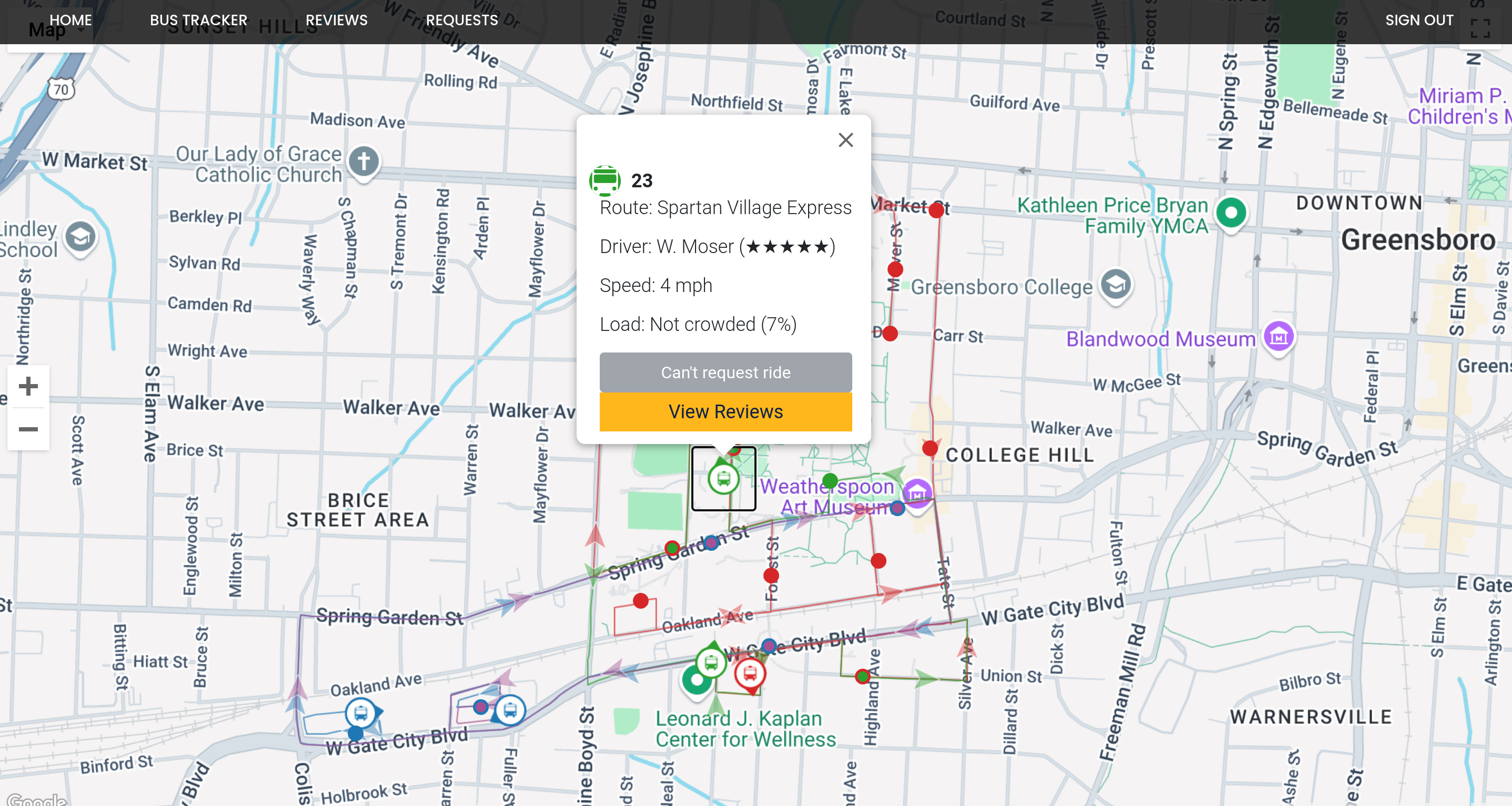 Screenshot of GoChariot